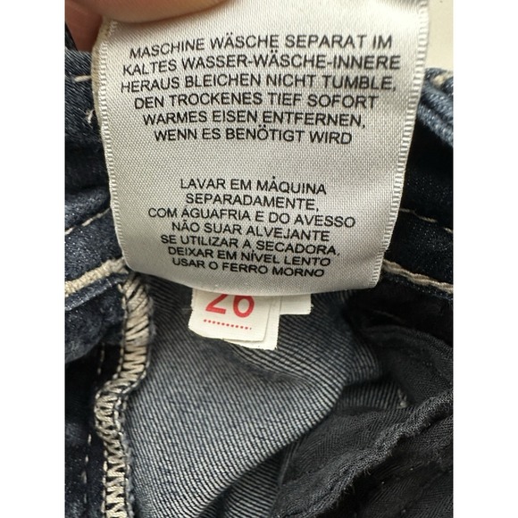 Miss Me Skinny Jeans Women's Blue Size 26 Rhinestone Embroidered Pocket Low - Picture 7 of 12